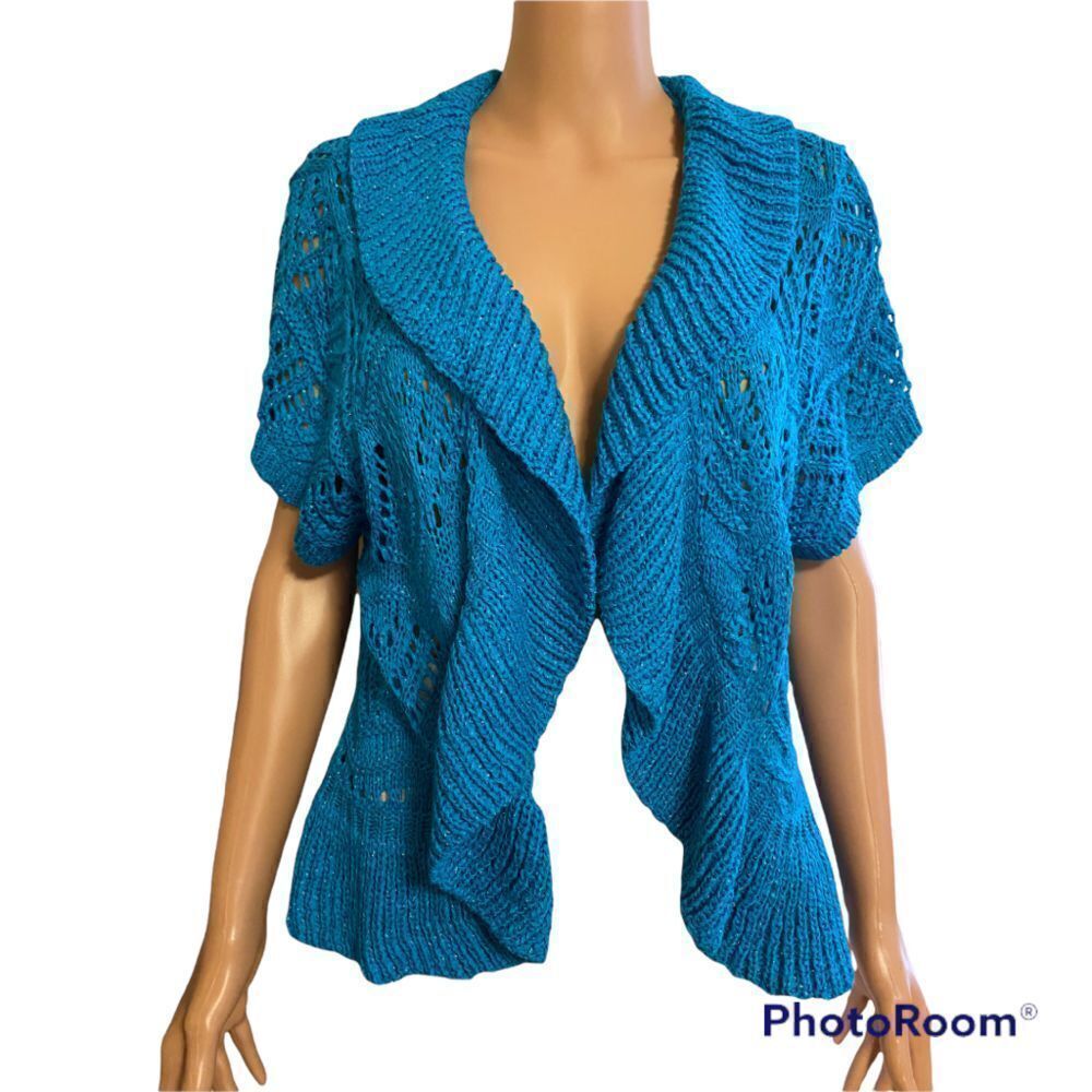 Vintage Glitter Knit Shrug/ Sweater